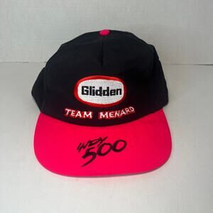 Vintage Indy 500 Giddan Team Menard Snapback Trucker Hat One Size
